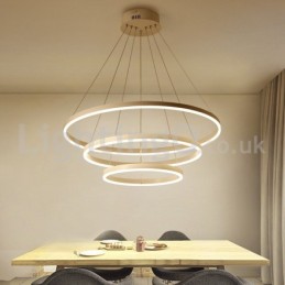 Modern Three Circle Pendant Light Remote Control