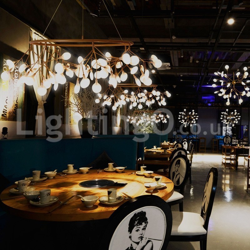 Luxury Post modern Round Fireflies Chandelier