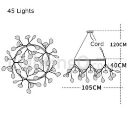 Luxury Post modern Round Fireflies Chandelier