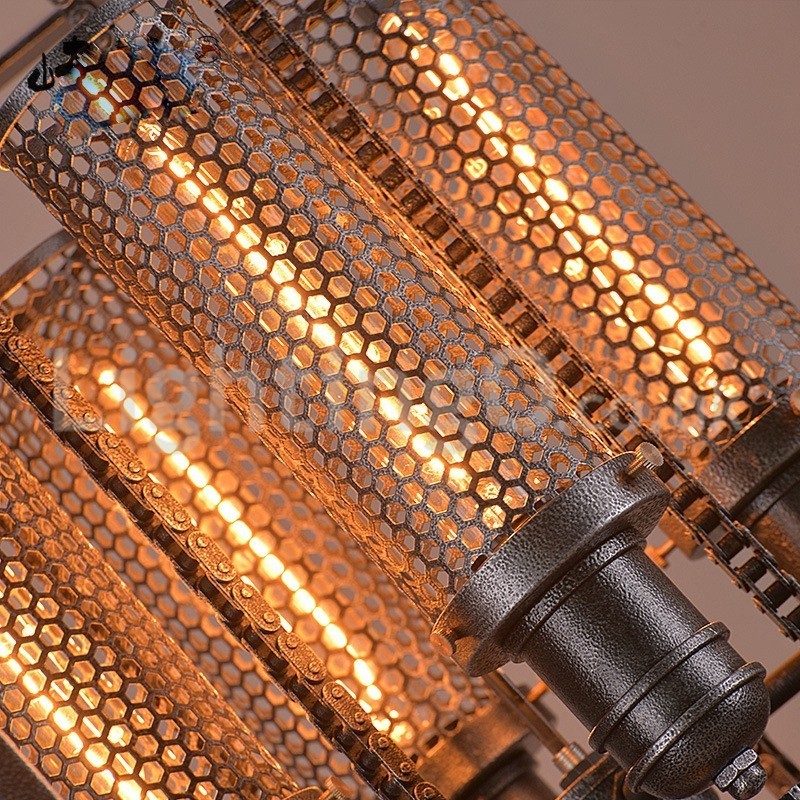 Retro Iron Gear Pendant Light Cafe