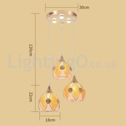 Cheap 1 Light 3 Lights Modern Pendant Light