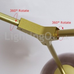 Nordic Modern Magic Bean Glass Chandelier Molecular Chandelier