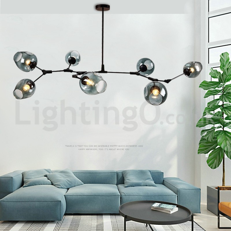 Nordic Modern Magic Bean Glass Chandelier Molecular Chandelier