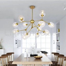 Nordic Postmodern Molecular Magic Bean Chandelier Cafe