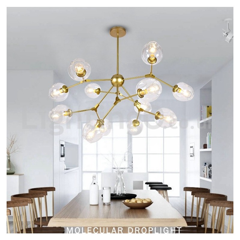Nordic Postmodern Molecular Magic Bean Chandelier Cafe