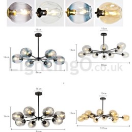 Nordic Postmodern Molecular Chandelier Magic Bean Chandelier Cafe