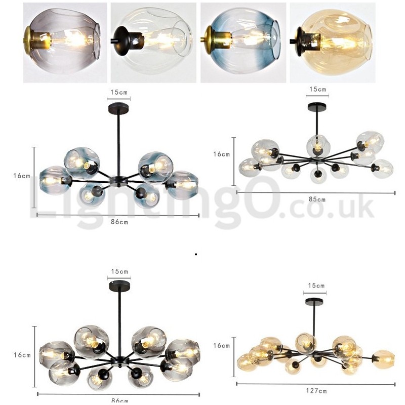 Nordic Postmodern Molecular Chandelier Magic Bean Chandelier Cafe