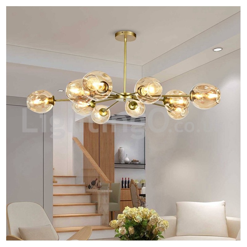 Nordic Postmodern Molecular Chandelier Magic Bean Chandelier Cafe