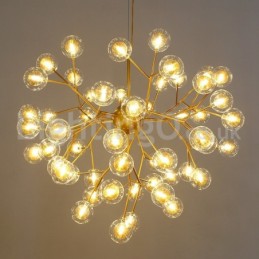 Nordic Postmodern Molecular Bubble Chandelier Glass Chandelier