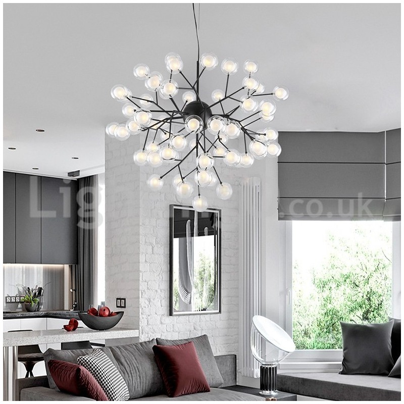 Nordic Postmodern Molecular Bubble Chandelier Glass Chandelier