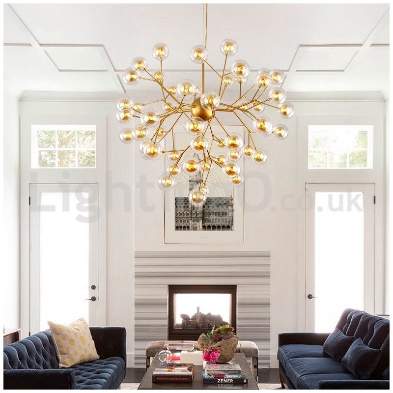 Nordic Postmodern Molecular Bubble Chandelier Glass Chandelier