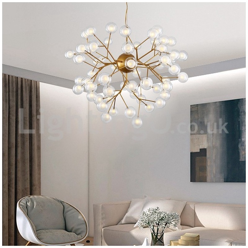 Nordic Postmodern Molecular Bubble Chandelier Glass Chandelier
