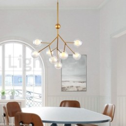 Nordic Postmodern Molecular Bubble Chandelier Glass Chandelier