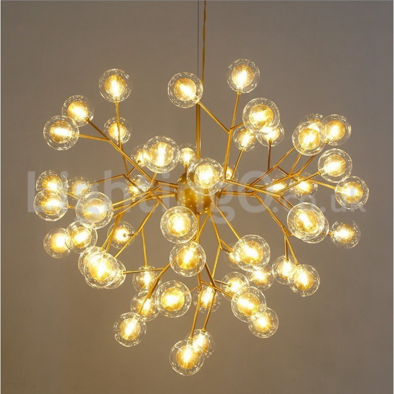 Nordic Postmodern Molecular Bubble Chandelier Glass Chandelier