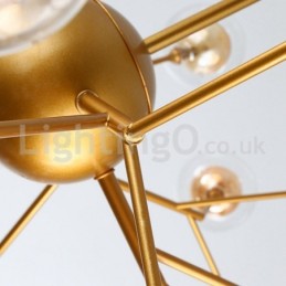 Nordic Postmodern Molecular Bubble Chandelier Glass Chandelier