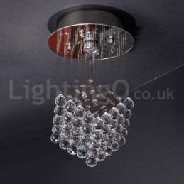 1 Light Modern K9 Crystal Ceiling Pendant Light Indoor Chandelier Lighting Lamps Fixtures