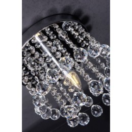 Modern Round Crystal Chandelier Porch Flush Mount Light