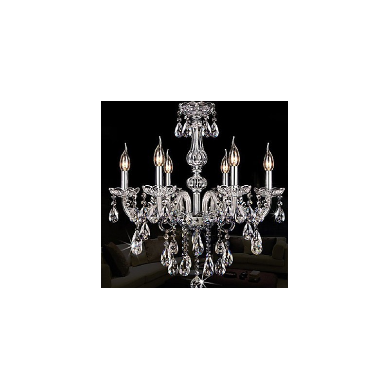 Candle Featured Luxury 6 Lights Chandelier