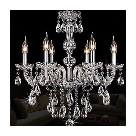 Candle Featured Luxury 6 Lights Chandelier