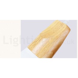 Wood Modern 1 Light 3 Lights Pendant Light with Fabric Shade