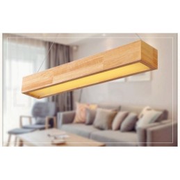 Wood Modern Long Pendant Light