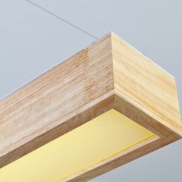 Wood Modern Long Pendant Light