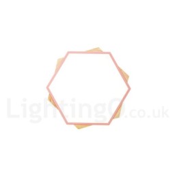 Dimmable Multi Colours Hexagon Wood Ceiling Light with Acrylic Shade Ceiling Lamp Nordic Style