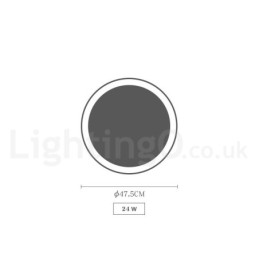Dimmable Multi Colours Circular Wood Ceiling Light with Acrylic Shade Ceiling Lamp Nordic Style