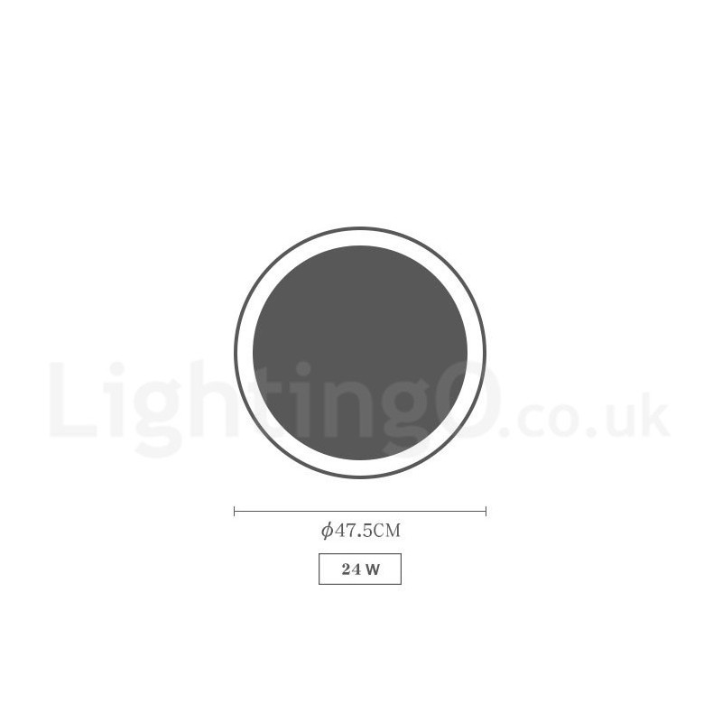 Dimmable Multi Colours Circular Wood Ceiling Light with Acrylic Shade Ceiling Lamp Nordic Style