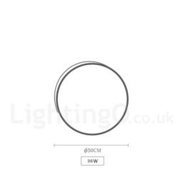 Dimmable Multi Colours Round Wood Ceiling Light with Acrylic Shade Ceiling Lamp Nordic Style