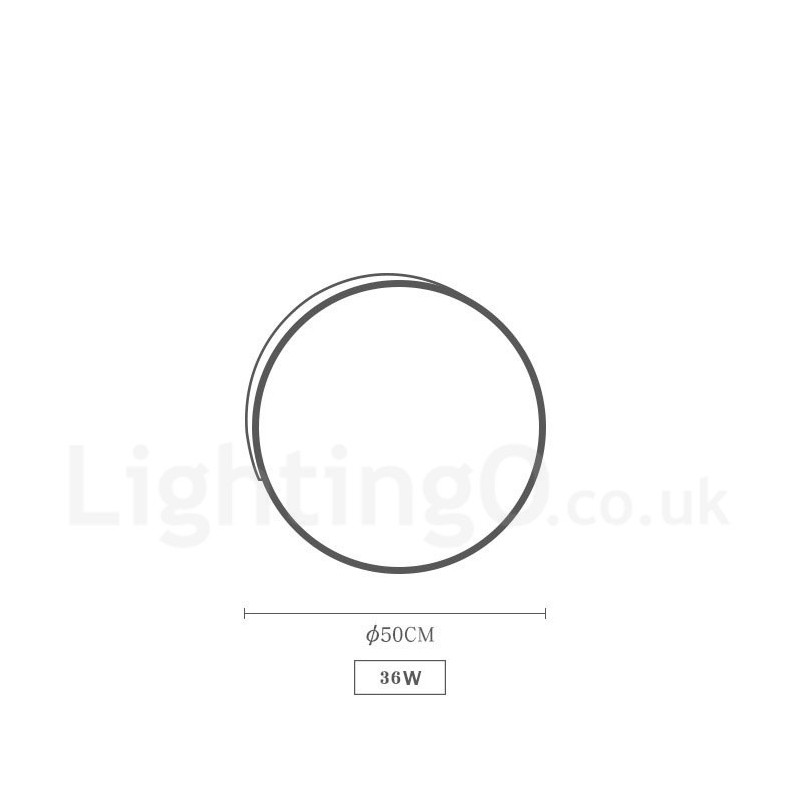 Dimmable Multi Colours Round Wood Ceiling Light with Acrylic Shade Ceiling Lamp Nordic Style