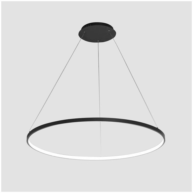 Dimmable 63W 100CM Diameter Pendant Light Modern Design Ring