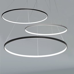 Dimmable 63W 100CM Diameter Pendant Light Modern Design Ring