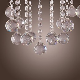 Chrome Elegant Crystal Candle Chandelier