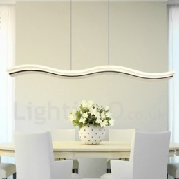 Dimmable Linear Pendant Light with Remote Control Modern Design
