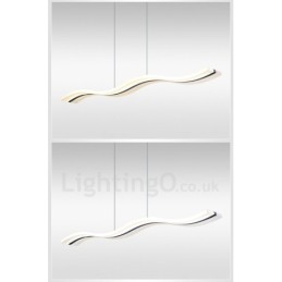 Dimmable Linear Pendant Light with Remote Control Modern Design