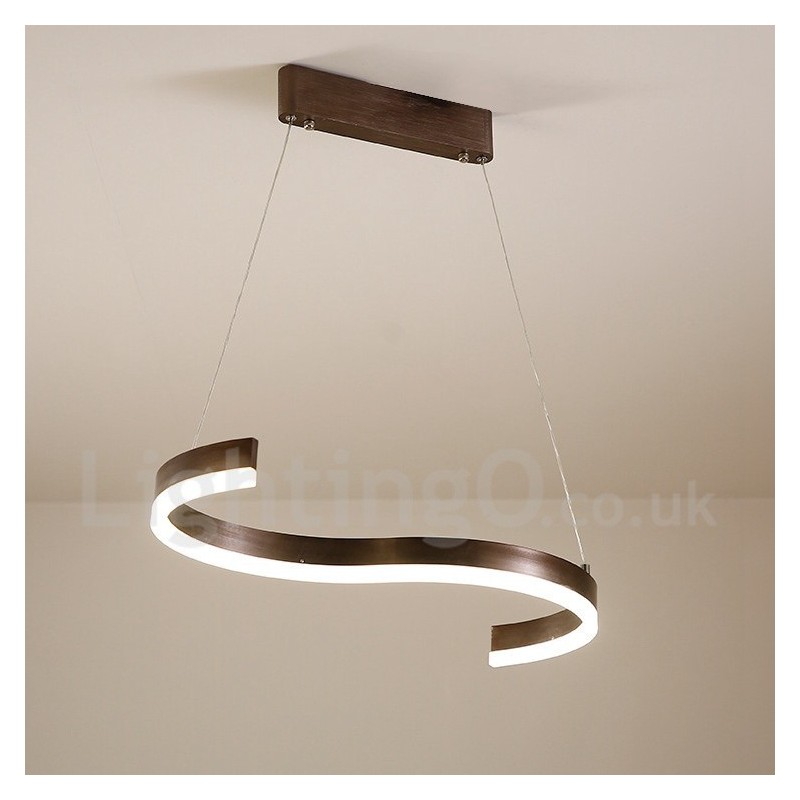 Dimmable Linear Pendant Light with Remote Control Modern Design