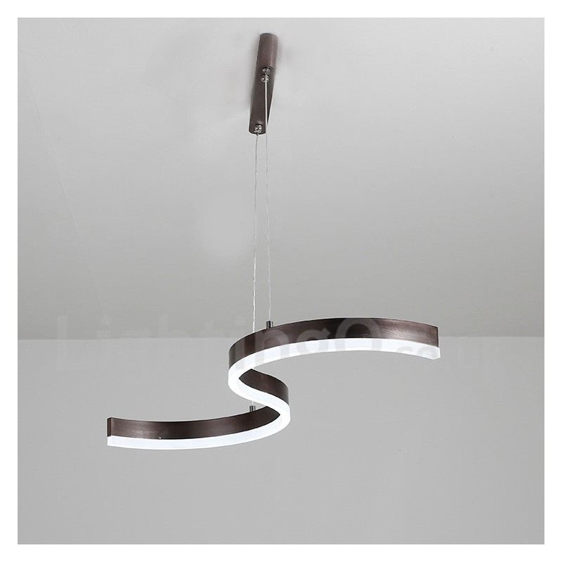 Dimmable Linear Pendant Light with Remote Control Modern Design