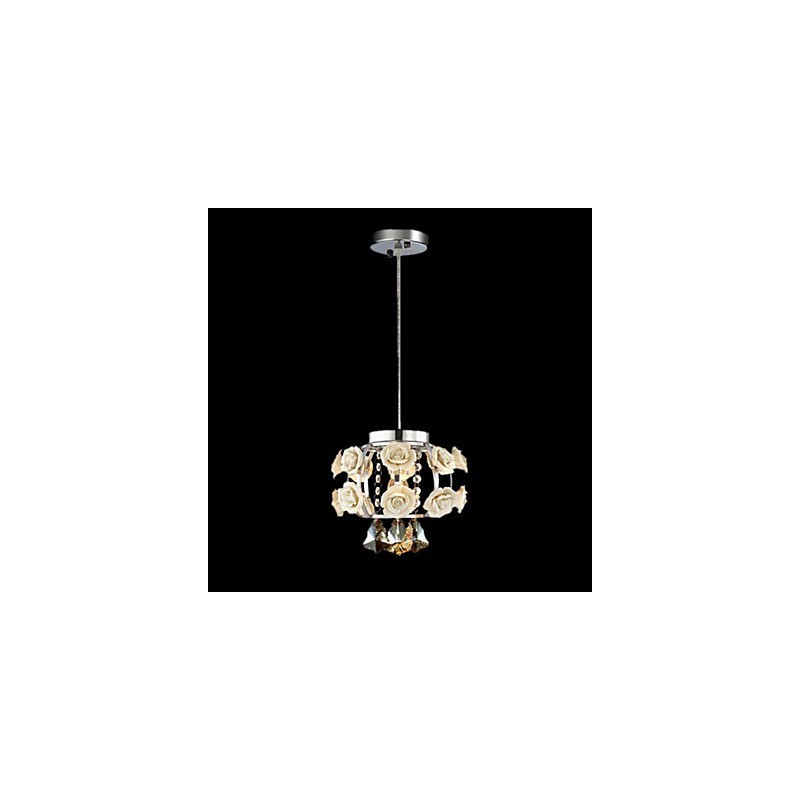 Chandelier Crystal Modern Contemporary Lantern Metal 1 Light