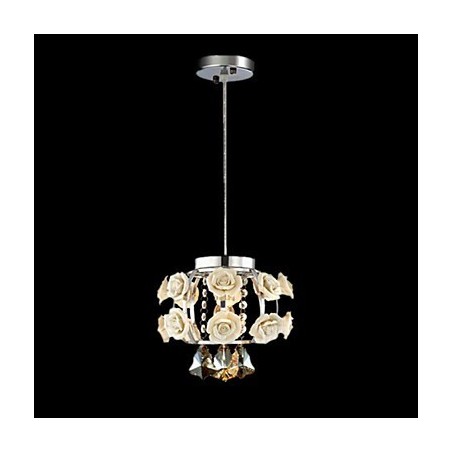 Chandelier Crystal Modern Contemporary Lantern Metal 1 Light