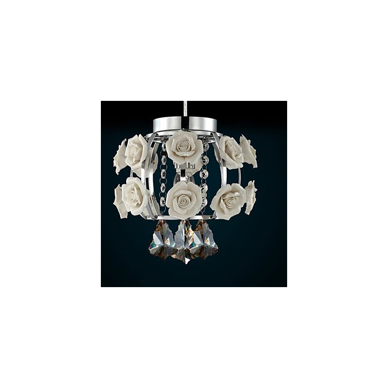 Chandelier Crystal Modern Contemporary Lantern Metal 1 Light