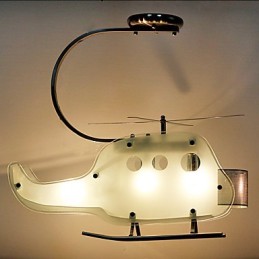 Simple Children lamp Cartoon Glass Helicopter lamp