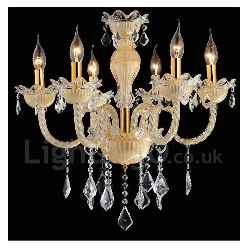 Crystal Luxurious Modern Contemporary Pendant Candle Chandelier