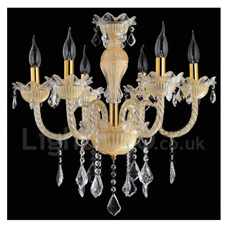 Crystal Luxurious Modern Contemporary Pendant Candle Chandelier