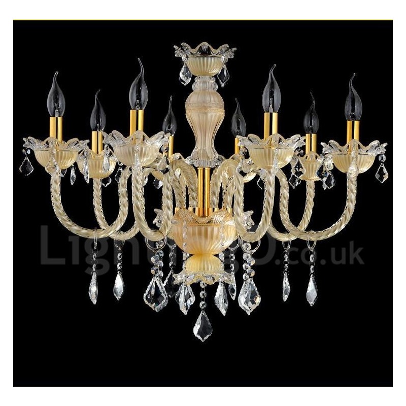 Crystal Luxurious Modern Contemporary Pendant Candle Chandelier