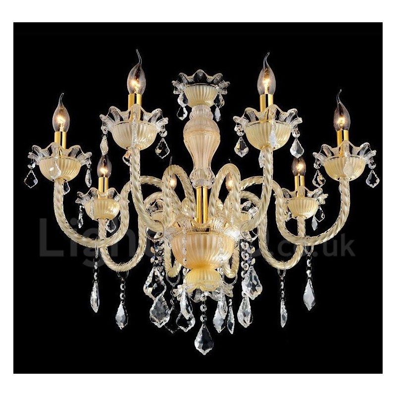 Crystal Luxurious Modern Contemporary Pendant Candle Chandelier
