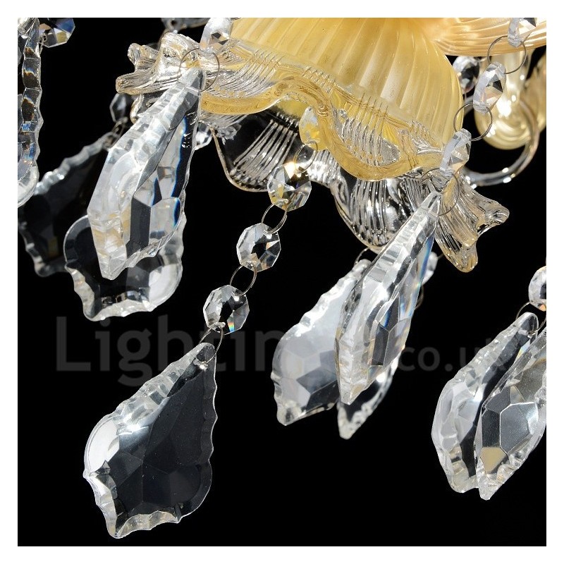 Crystal Luxurious Modern Contemporary Pendant Candle Chandelier