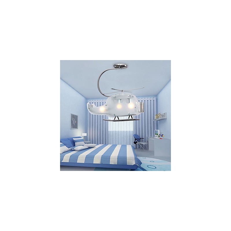 Simple Children lamp Cartoon Glass Helicopter lamp