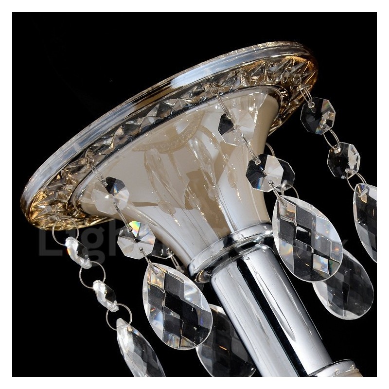 Crystal Luxurious Modern Contemporary Pendant Candle Chandelier