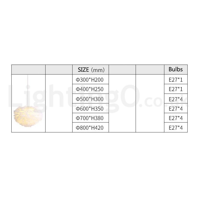 Multi Colours Feather Chandelier Modern Contemporary Pendant Light